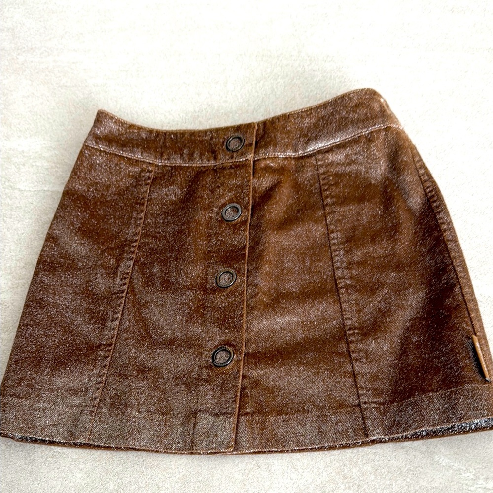 Moncler shimmer  Button-Up Skirt